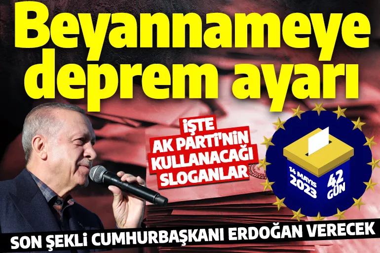 AK Parti'nin seçim beyannamesinde ilk madde bu olacak! Sloganlar da belirlendi