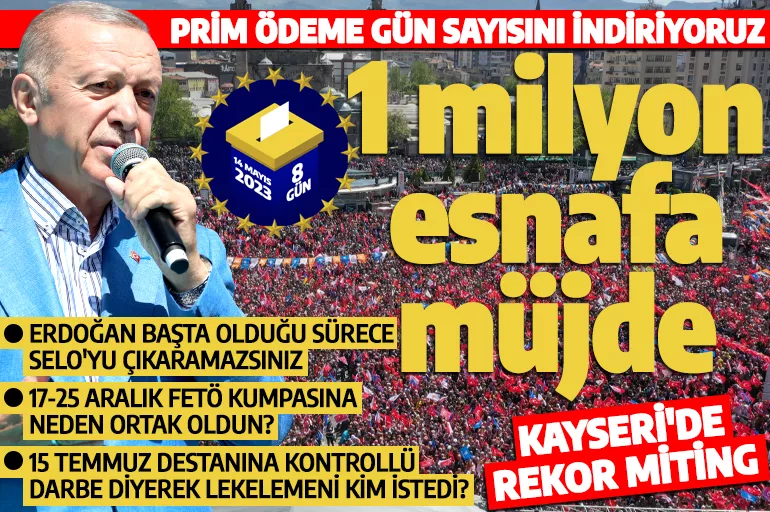 Cumhurbaşkanı Erdoğan’dan küçük esnafa erken emeklilik müjdesi