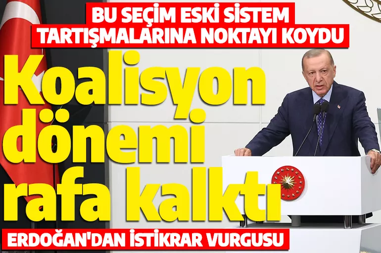 Cumhurbaşkanı Erdoğan: Bu seçimler eski sistem tartışmalarına son noktayı koydu