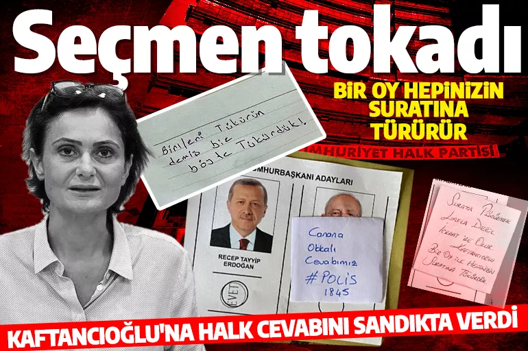 Kaftancıoğlu'na halk cevabını sandıkta verdi! 'Bir oy hepinizin suratına tükürür'