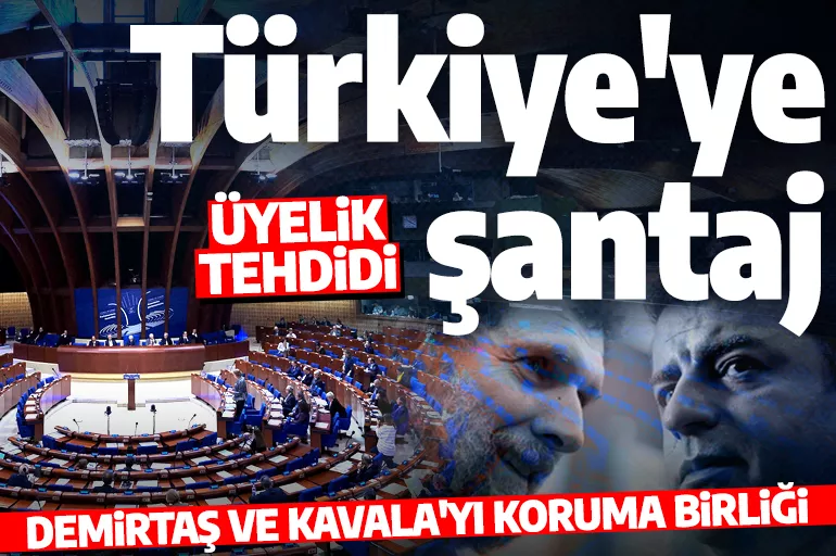 Avrupa Konseyi'nden Türkiye'ye küstah tehdit! Demirtaş ve Kavala'nın tutukluluğunu gerekçe gösterdiler!