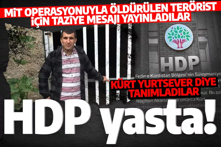 HDP yasta: Öldürülen terörist için taziye mesajı yayınladılar!