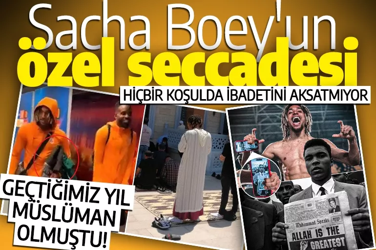 Geçen yıl Müslüman olmuştu! Galatasaray'ın yıldızı Boey maç sonrası seccade ile görüntülendi