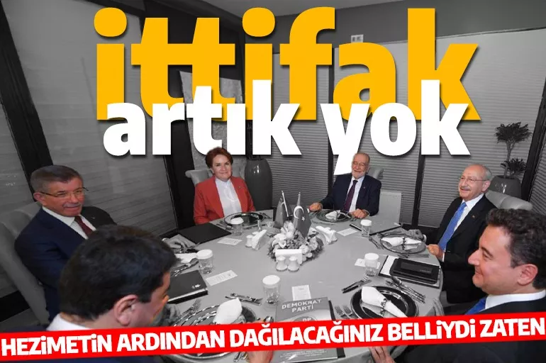 Yedili Masa tek tek dökülüyor! Davutoğlu'ndan itiraf: CHP listesinden seçime girmek hataydı!