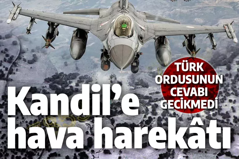 Türk ordusu saldırıya aynı gün cevap verdi: Kandil'e hava harekâtı!