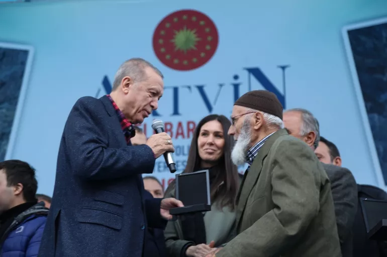 Cumhurbaşkanı Erdoğan sözünü tuttu: Ölmeden görmek nasip oldu