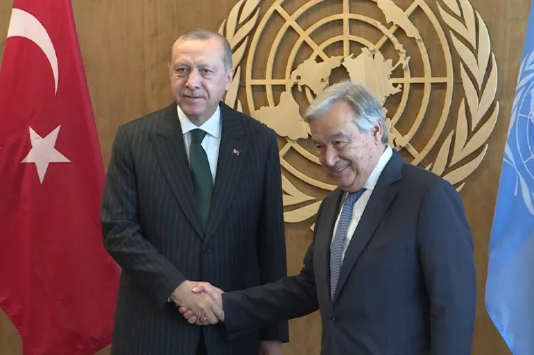 Son dakika: Cumhurbaşkanı Erdoğan'dan barış diplomasisi! BM Genel Sekreteri Antonio Guterres ile görüştü