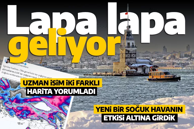 İstanbul'a kar uyarısı! Uzman isim iki farklı haritayı yorumladı: O bölgelere dikkat çekti
