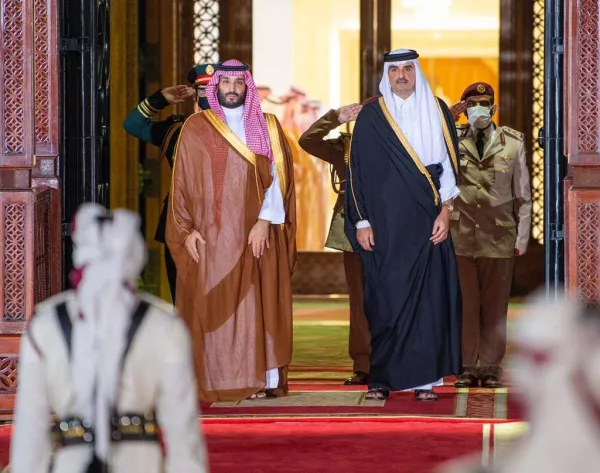 Suudi Arabistan Veliaht Prensi Muhammed bin Selman Katar'da