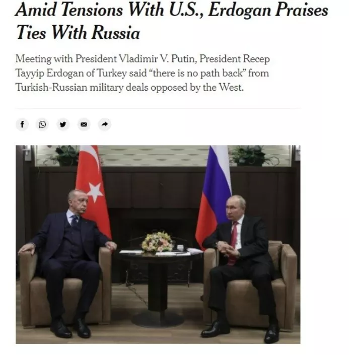 new york times erdoğan manşet