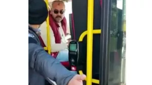 Bursa'da otobüs şoförü engelli vatandaşı içeri almadı! O anlar kamerada