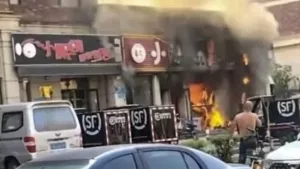 Çin'de restoranda yangın felaketi! Ölüler var