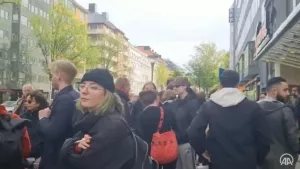PKK/PYD yandaşlarından Stockholm'de NATO protestosu