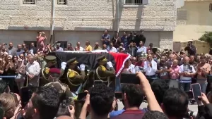 El Cezire muhabiri Ebu Akile için Ramallah'ta resmi tören