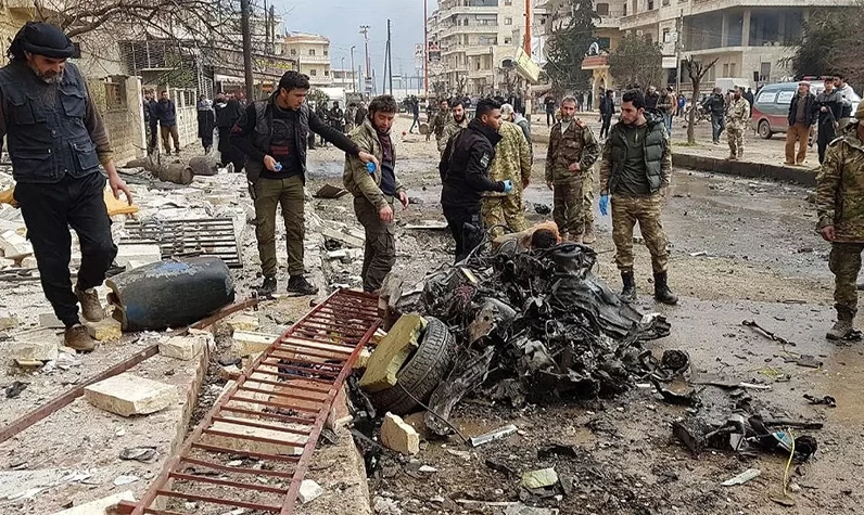 Afrin'de bombalı terör saldırısı: Yaralılar var