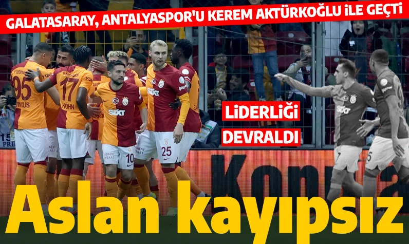 Galatasaray, Süper Lig'in 27. haftasında konuk ettiği Antalyaspor'u Kerem Aktürkoğlu'nun attığı gollerle 2-1 mağlup etti.