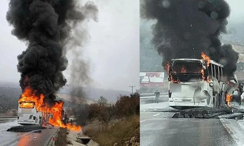 Aynı günde 2 kaza! Çorum'da yolcu otobüs kazası: 2 ölü 6 yaralı!
