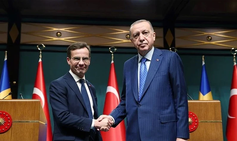 Son dakika... Cumhurbaşkanı Erdoğan  İsveç Başbakanı Kristersson ile görüştü