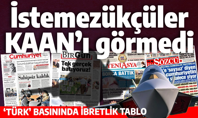 Tarihe not: Türkiye'de bazı gazeteler KAAN uçağından tek satır bile bahsetmedi