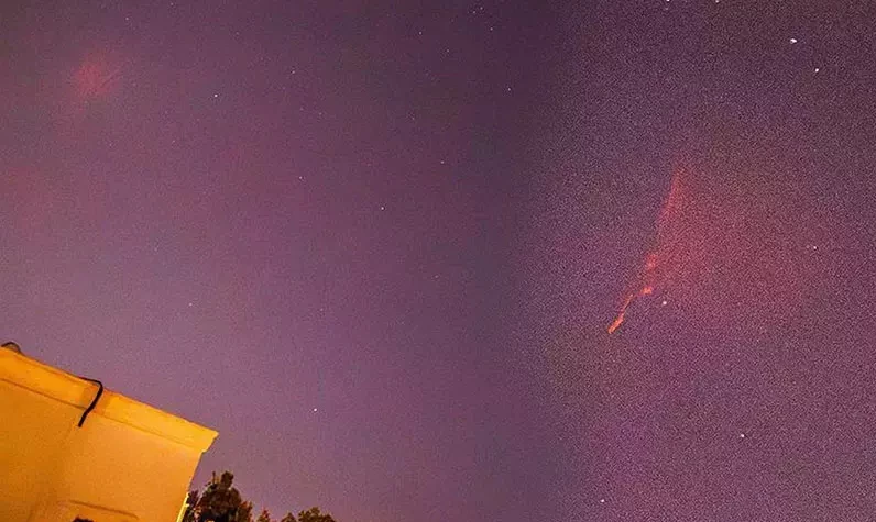 Kızıl cin! Gökyüzünde ne var? Bodrum'da tüyler ürperten görüntü