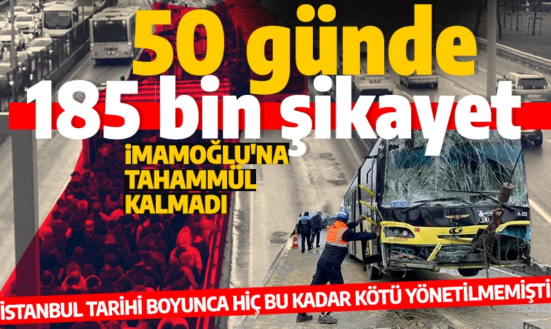 İstanbul halkı toplu taşıma problemlerine artık katlanamıyor! 50 günde İBB'ye 185 bin şikayet yapıldı!