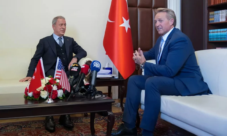 Hulusi Akar ABD'nin Ankara Büyükelçisi Jeffry Flake'i kabul etti: F16 ve F35'le ilgili kritik açıklama