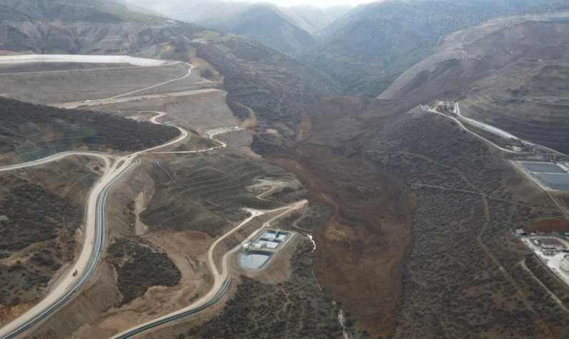 Erzincan'daki toprak kaymasından yeni görüntü ortaya çıktı
