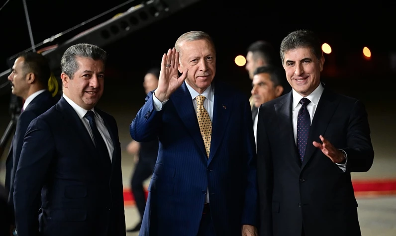 Irak'a tarihi ziyaret! Cumhurbaşkanı Erdoğan ilk kez Erbil'de