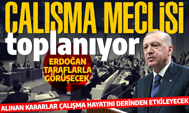 Toplantı iki gün sürecek! Erdoğan taraflarla görüşecek: Çalışma Meclisi 5 yıl sonra bugün toplanıyor: İşte masaya yatırılacak konular...