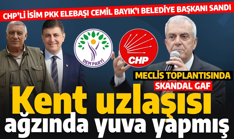 CHP'li isimden skandal gaf! CHP'li belediye başkanına 'Cemil Bayık' dedi