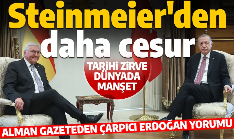 Alman medyasından çarpıcı yorum: Erdoğan, Steinmeier'den daha cesur konuştu