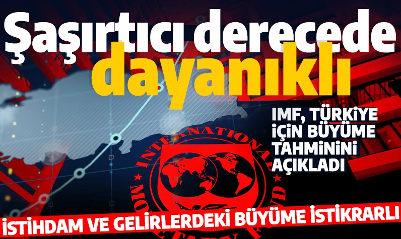 'Ayrışmanın Ortasında Dayanıklılık 'başlığıyla yayımlandı! IMF, Türkiye için büyüme tahminini açıkladı!