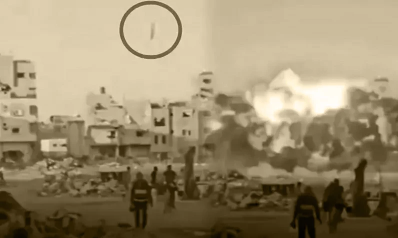 Gazze'de korkunç görüntüler! İsrail sivillerin arasına füze attı: O anlar kameralara yansıdı