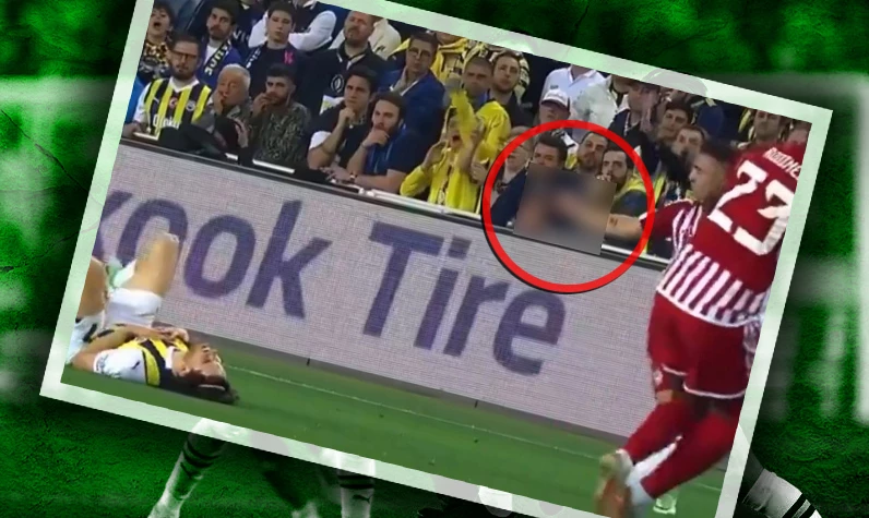 Olympiakoslu futbolcudan el hareketi! Gözlerden kaçtı ve cezasız kaldı
