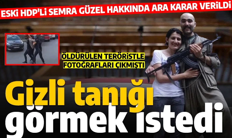 Yurt dışına kaçarken yakalanmıştı: PKK'lı teröristle fotoğrafları çıkan HDP'li Semra Güzel hakkında karar verildi