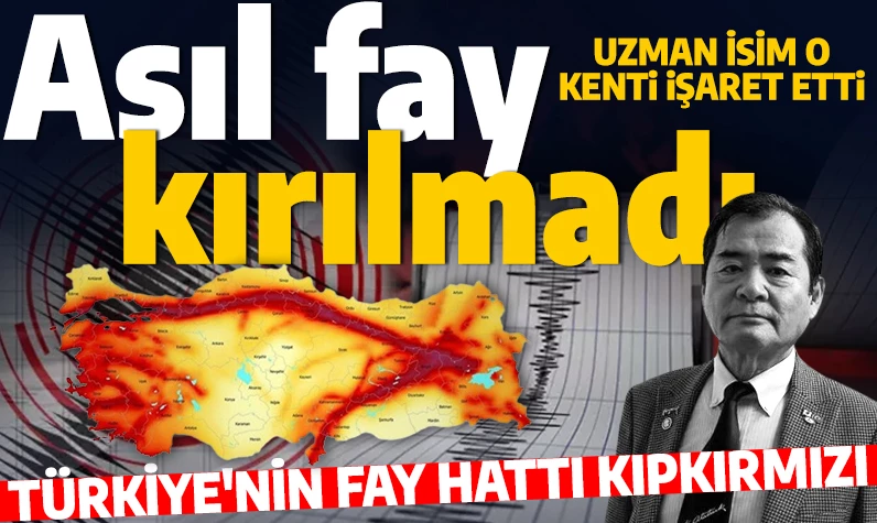 Türkiye'nin fay hattı haritası kıpkırmızı! Japon deprem uzmanı o kenti işaret etti: Ciddi fay hattı var!