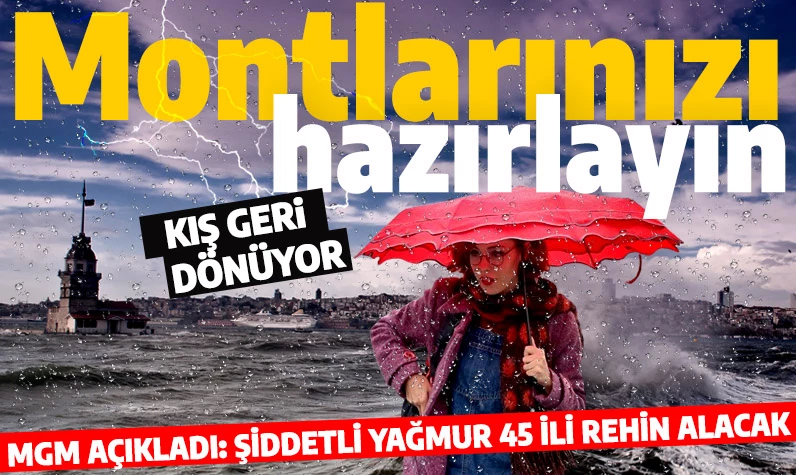Meteoroloji uyardı! İstanbul başta olmak üzere 10 ilde sağanak yağış var: İşte 20-21 Nisan il il hava durumu...