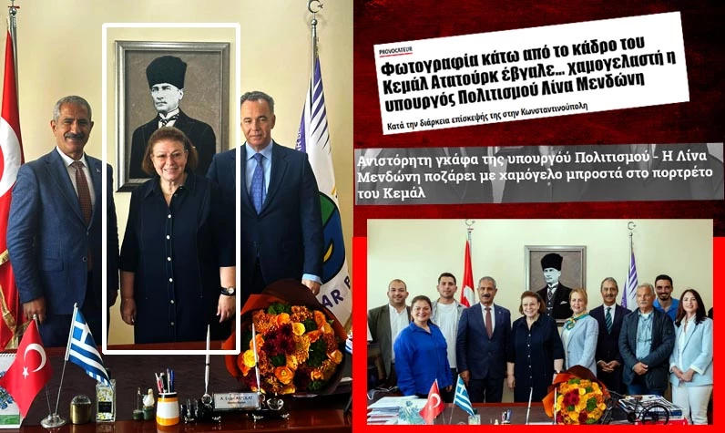 Atatürk fotoğrafı Yunan bakanın başına dert açtı: Ülkesinde linç ediliyor