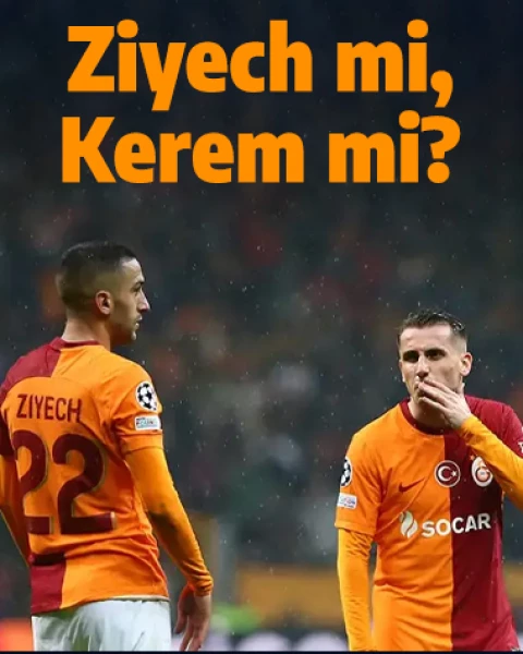 Galatasaray'da rotasyon değişikliği! Okan Buruk kararsız: Ziyech mi Kerem mi oynayacak?