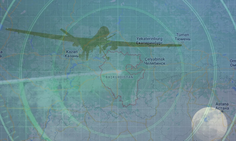 1.500 kilometre uçan dron Başkurdistan'ı vurdu: Enerji tesislerini yerle bir etti