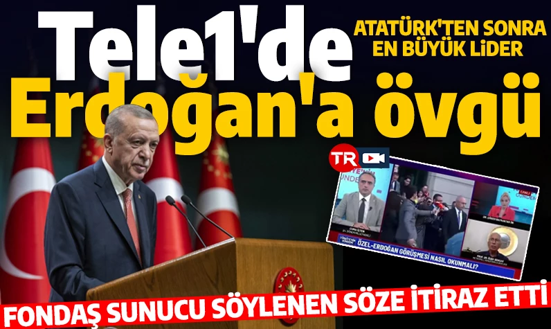 Spiker söylenene itiraz etti! CHP kanalında Erdoğan'a övgü: Atatürk’ten sonra gelmiş ikinci büyük lider!