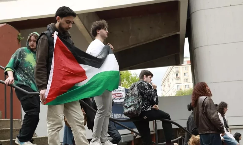 Avrupa'da Filistin uyanışı: Fransa'da liselerde Gazze'ye destek protestoları başlıyor!