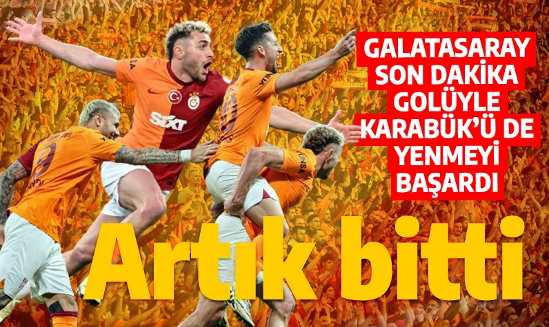 Galatasaray şampiyonluk yarışında kritik virajı da geçti: Fenerbahçelileri yıkan gol son dakikada geldi