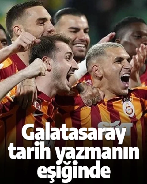 Galatasaray tarih yazmanın eşiğinde! 1 puan daha alırsa...