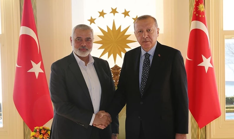 Son dakika... Cumhurbaşkanı Erdoğan, Hamas Başkanı Heniyye ile görüştü