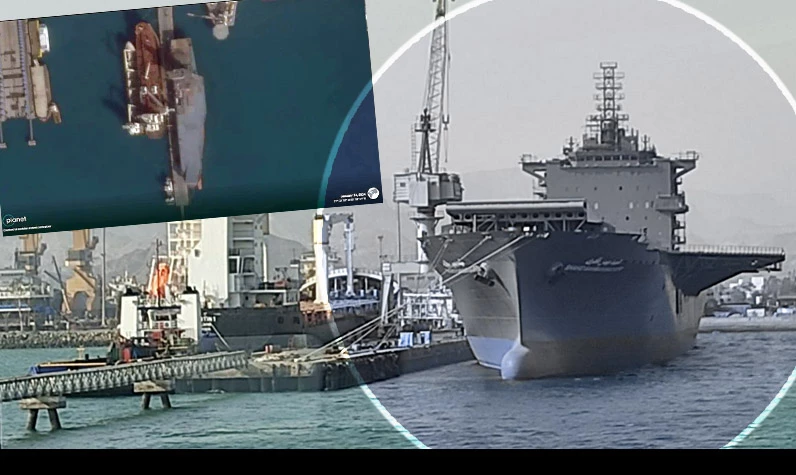 TCG ANADOLU'yu gören İran, Hyundai yapımı konteyner gemisine SİHA pisti koydu