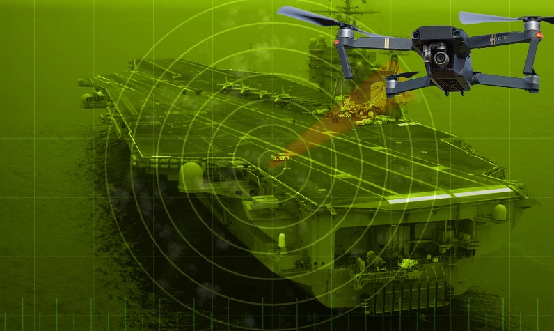 100.000 tonluk uçak gemisine casus dron tacizi: Köstebek öğrenciler gözaltına alındı