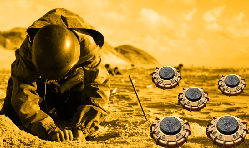 1.100 km dar geldi: Askerler 13 saat boyunca çalıştı: Sınır hattına 10.000'den fazla mayın döşendi