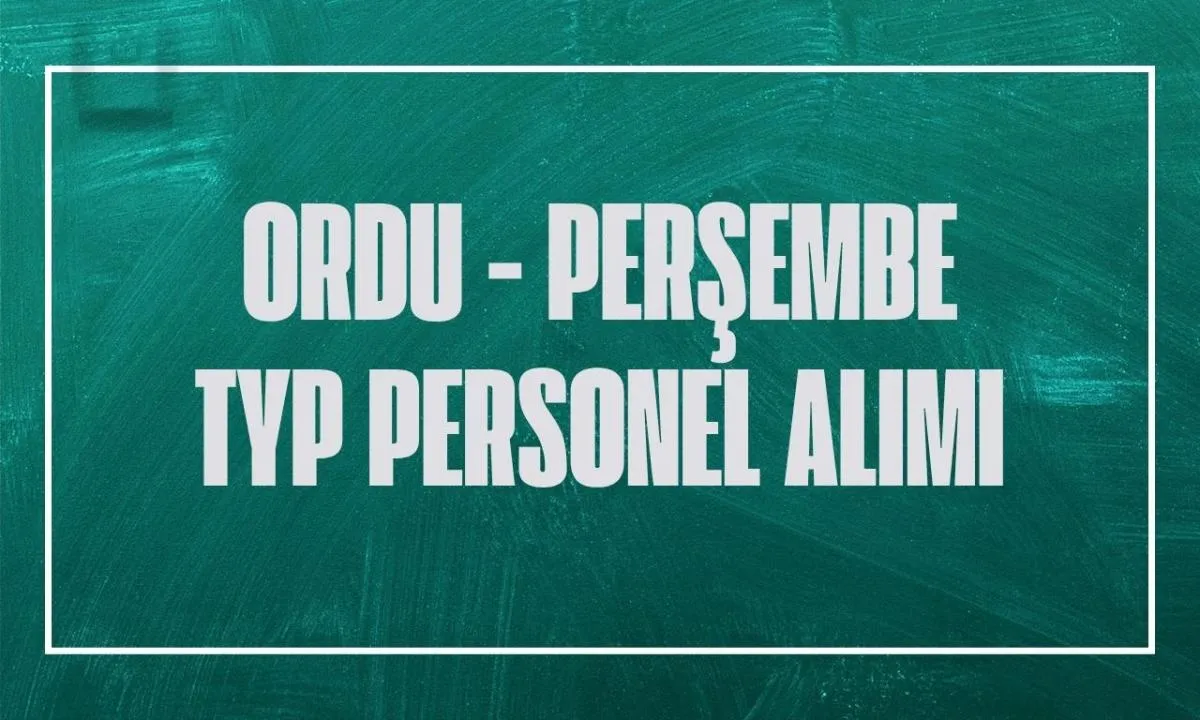 İŞKUR Ordu Perşembe TYP kura sonuçları isim listesi