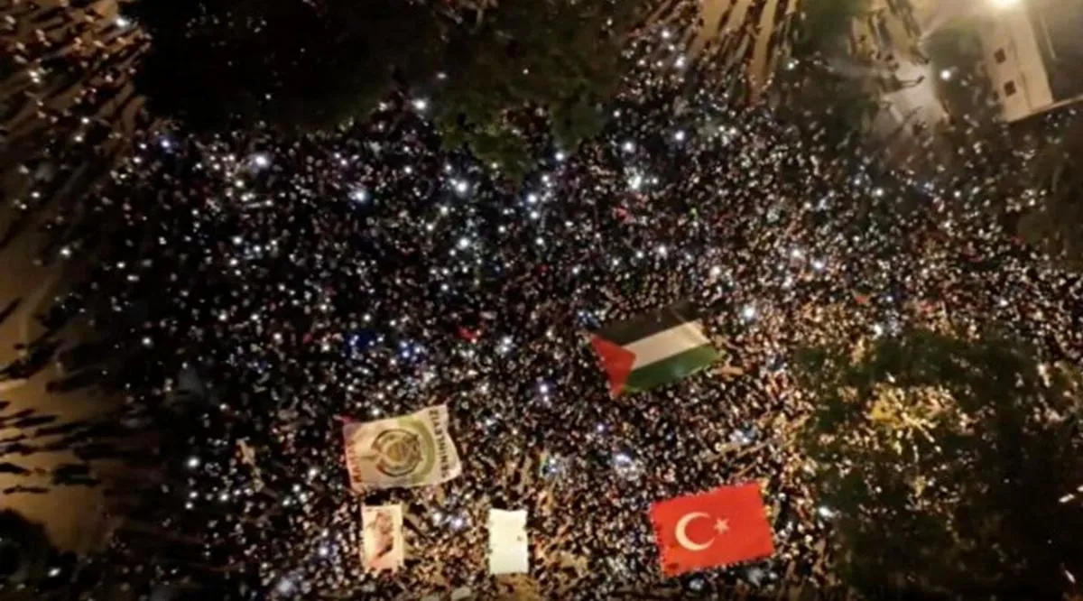 Soykırıma karşı tek ses! Beyazıt’tan Ayasofya’ya “Gazze’ye Umut Işığı Ol” Yürüyüşü başladı